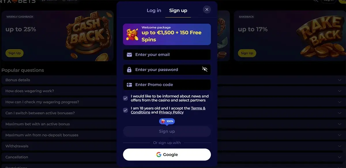 Nyxbets Casino – Complete online casino ervaring image 2