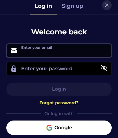 Log in op je Nyxbets Casino-account